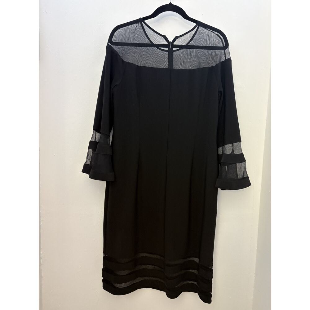 Joseph Ribkoff Black Long Sleeve Dress Womens Size 16 Pre-Owned Excellent